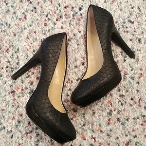Calvin Clein Kendall Pumps with Fish Scale Detail-